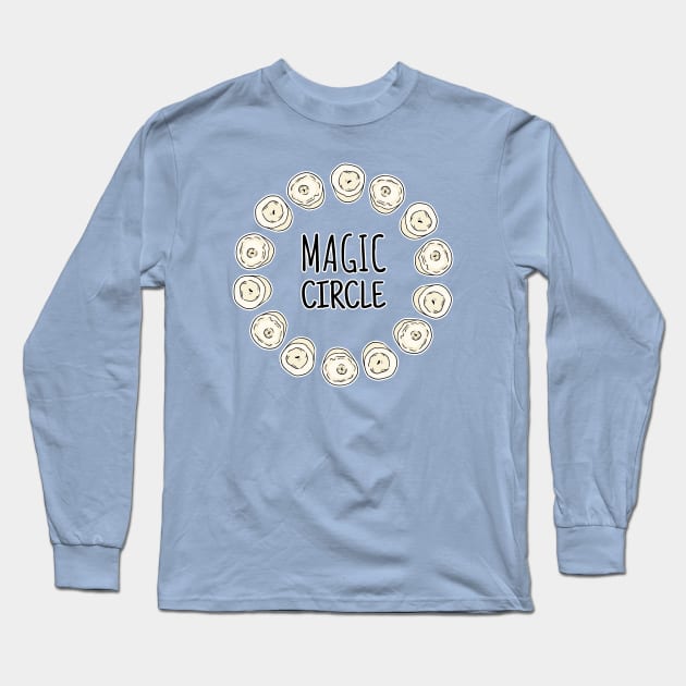 Magic Circle Candles Long Sleeve T-Shirt by oixxoart